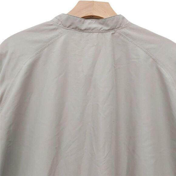 Nike Golf Pullover Jacket Mens XL Beige 1/4 Button Long Sleeve Performance - Picture 7 of 11